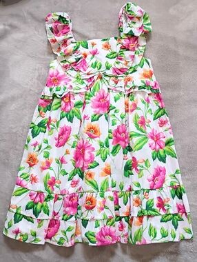 NWT Janie And Jack Tropical Floral Dress 10